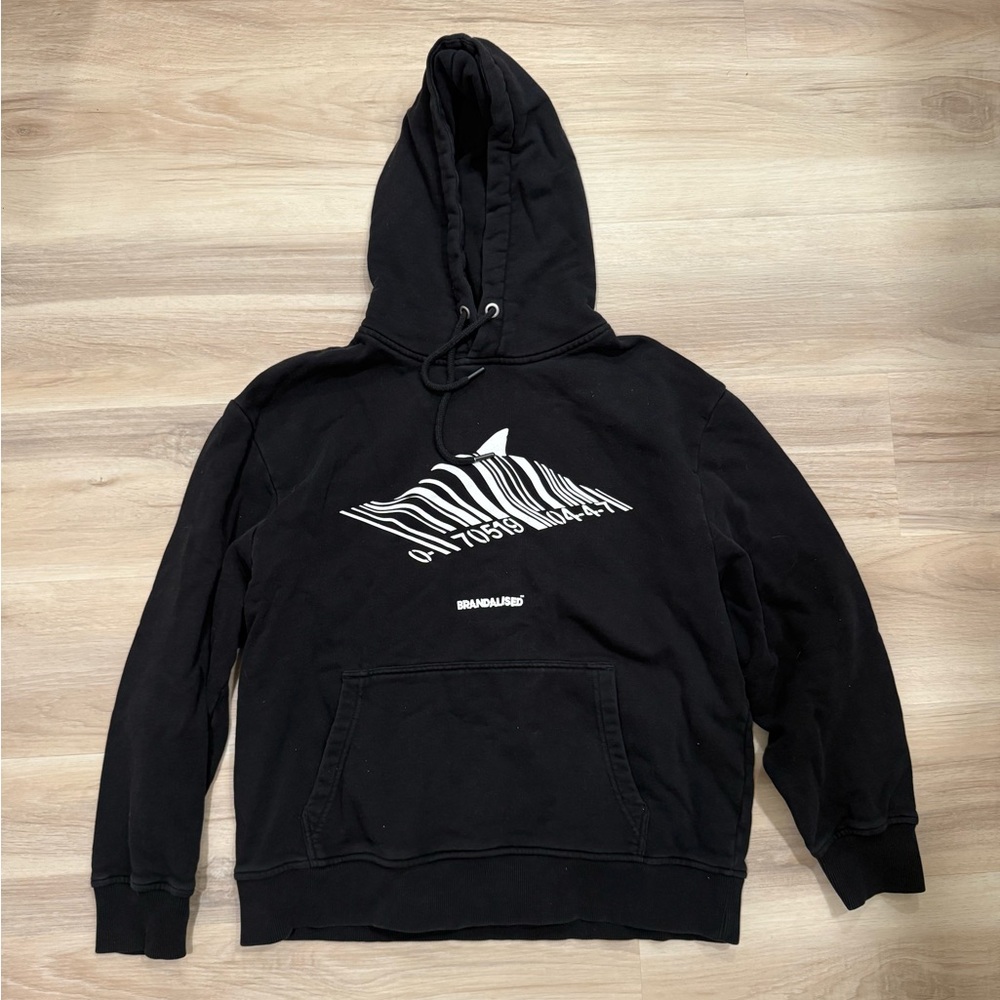 Brandalised Black Barcode Hoodie